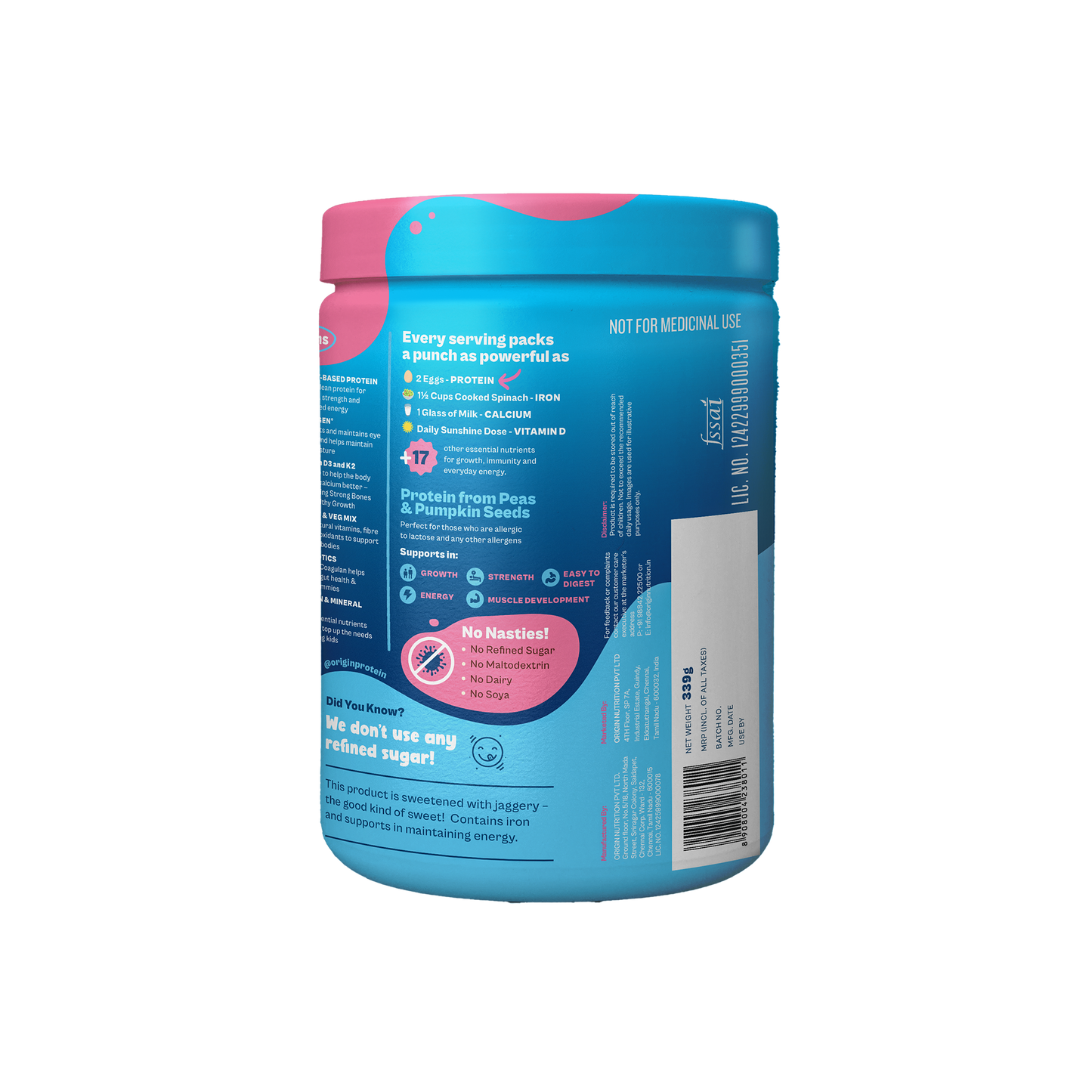 Kids Nutrition Mix - Cotton Candy Swirl (ages 13+)