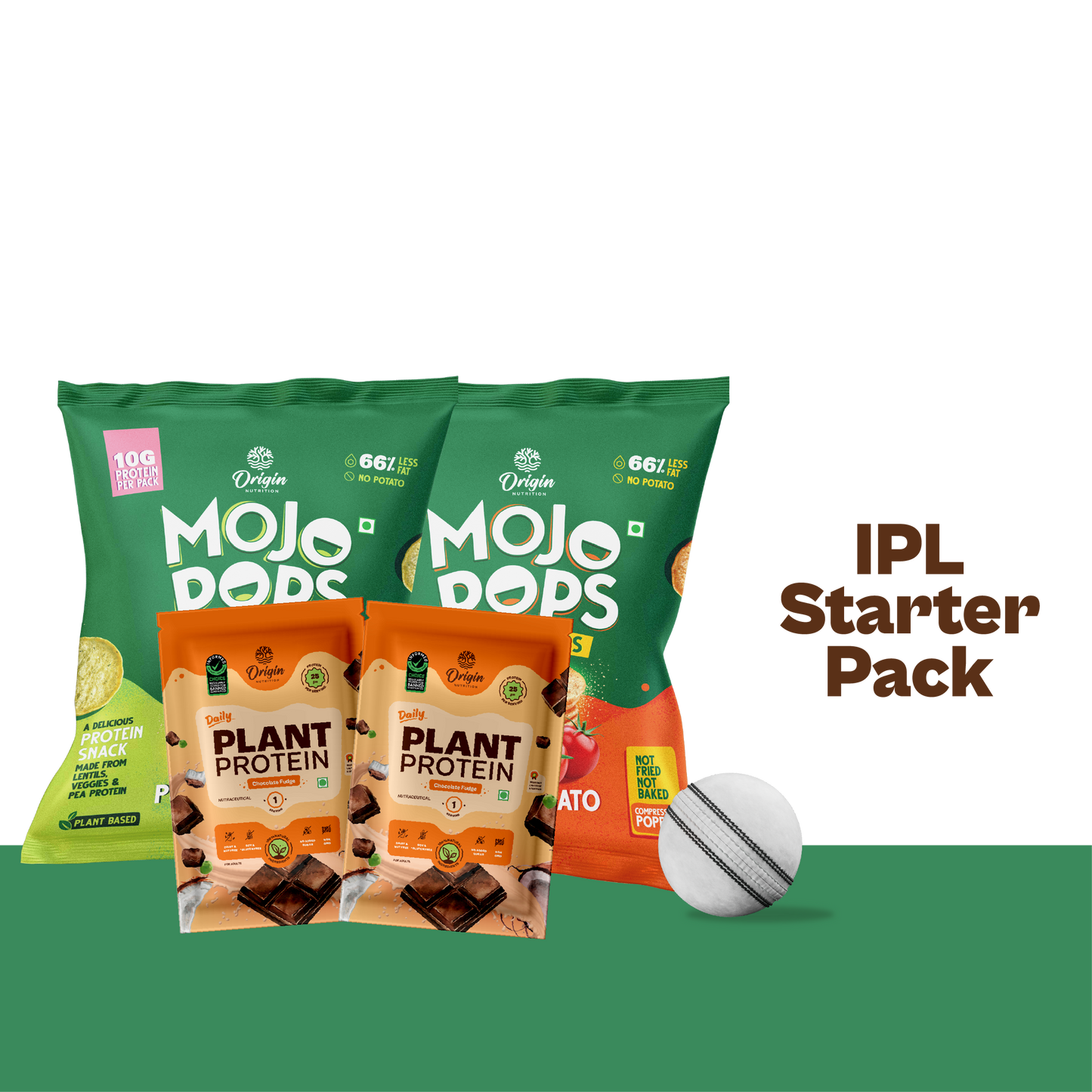 IPL Starter Pack - 2 Chocolate Fudge Sachets & 2 Mojo Pops Packs