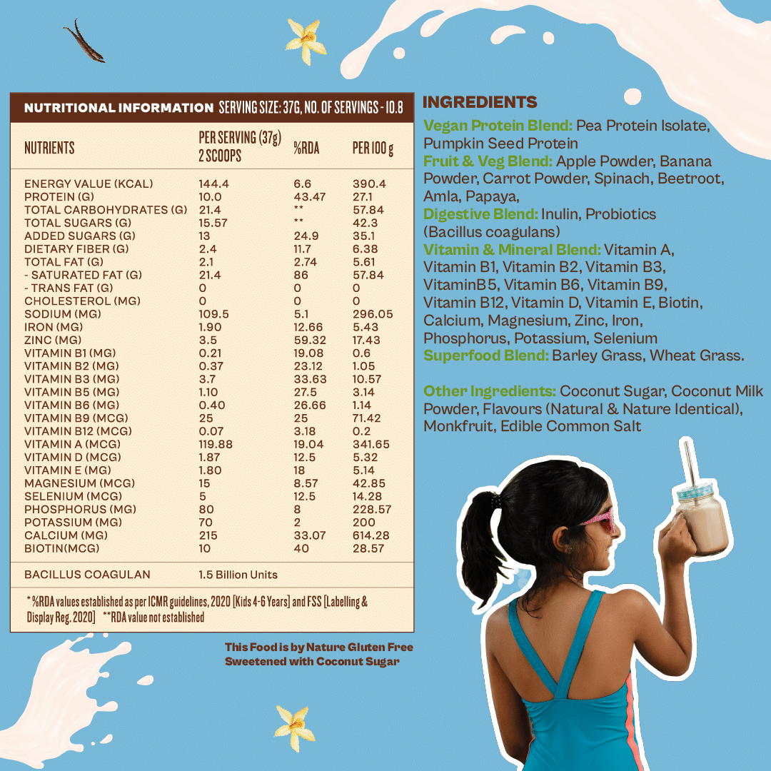Go-Go Fuel for Kids - Vibrant Vanilla (ages 8-12)