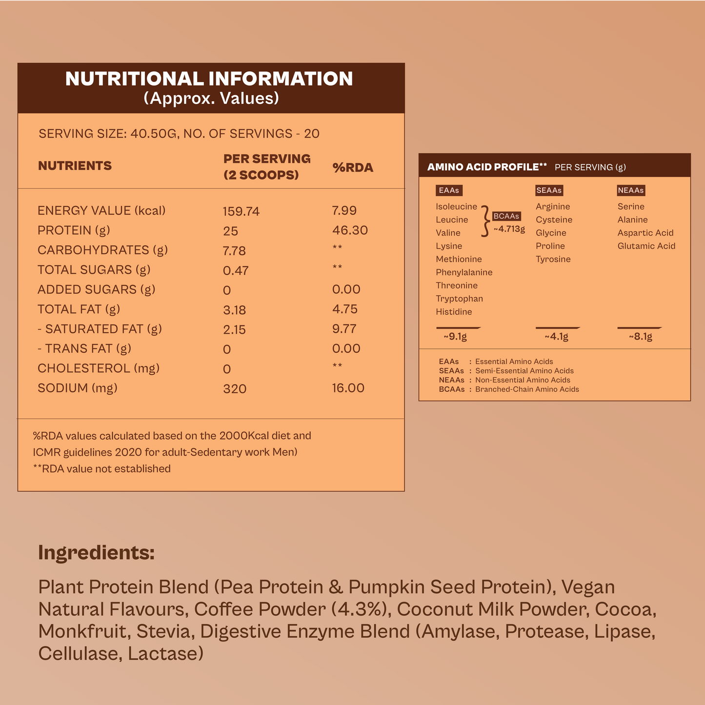 Daily Plant Protein - Filter Coffee