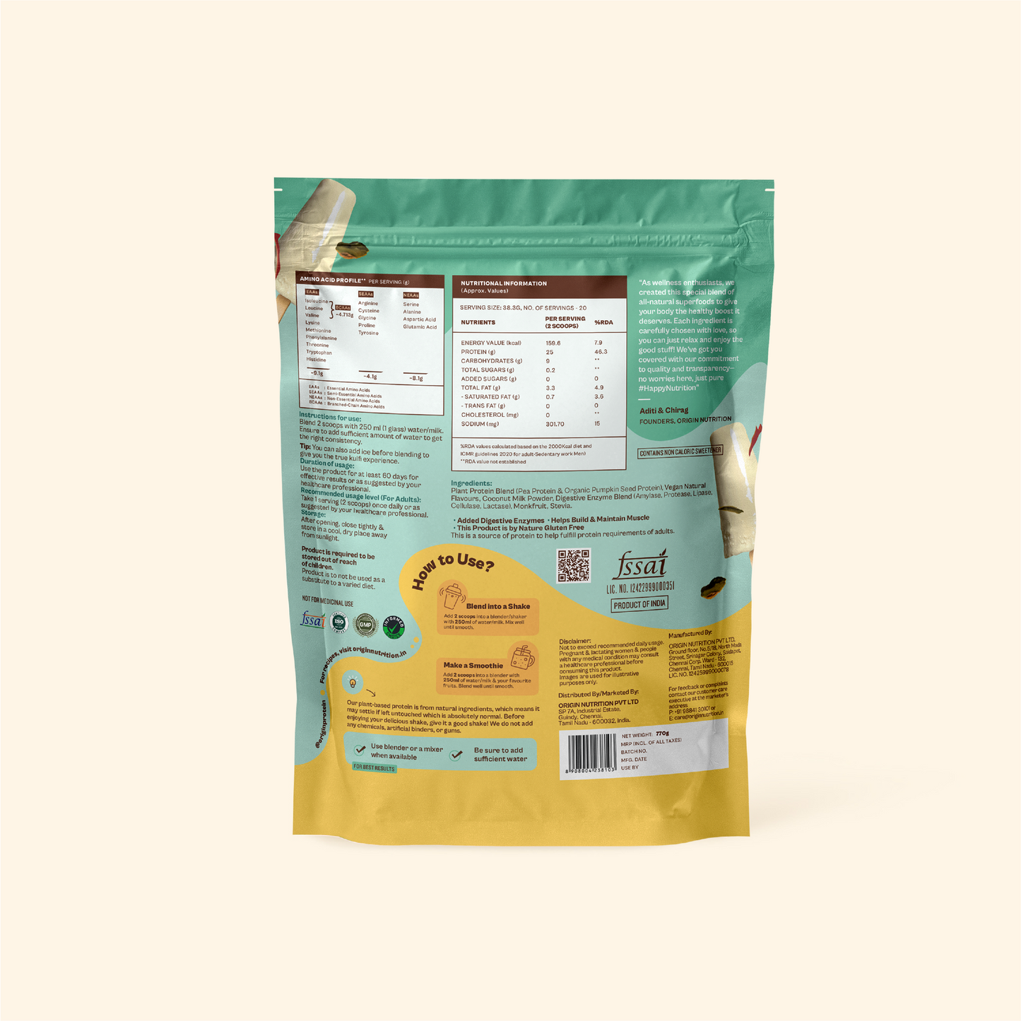 Daily Plant Protein - Malai Kulfi