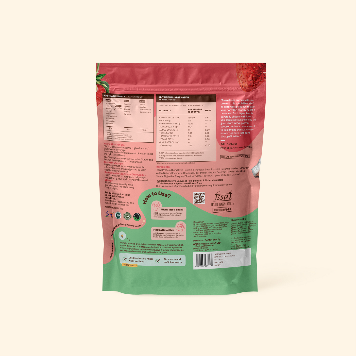 Daily Plant Protein - Strawberry Delight