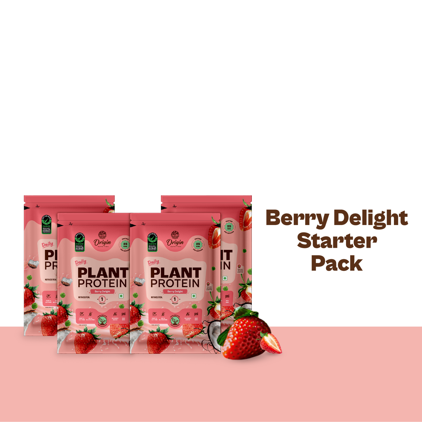 Daily Plant Protein - Strawberry Delight Starter Pack