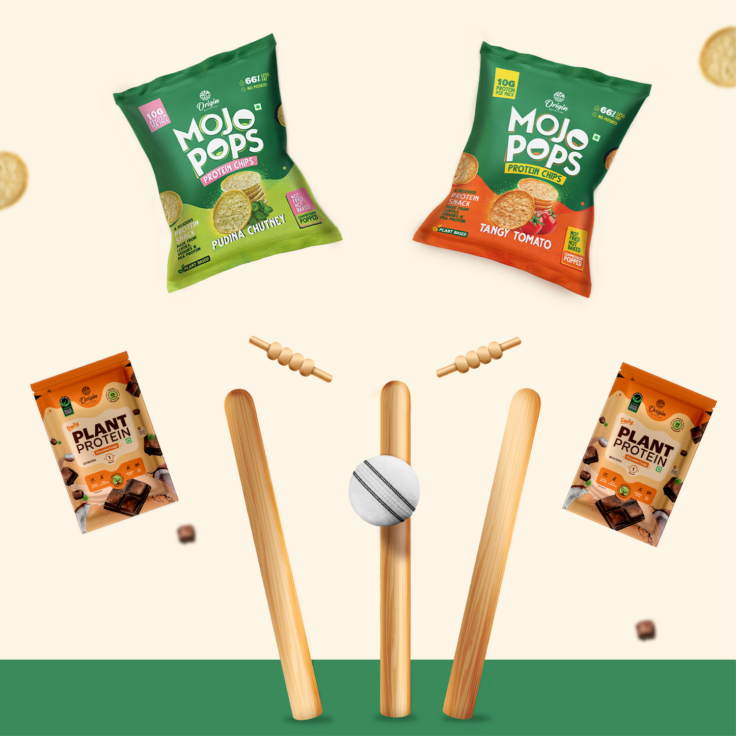 IPL Starter Pack - 2 Chocolate Fudge Sachets & 2 Mojo Pops Packs