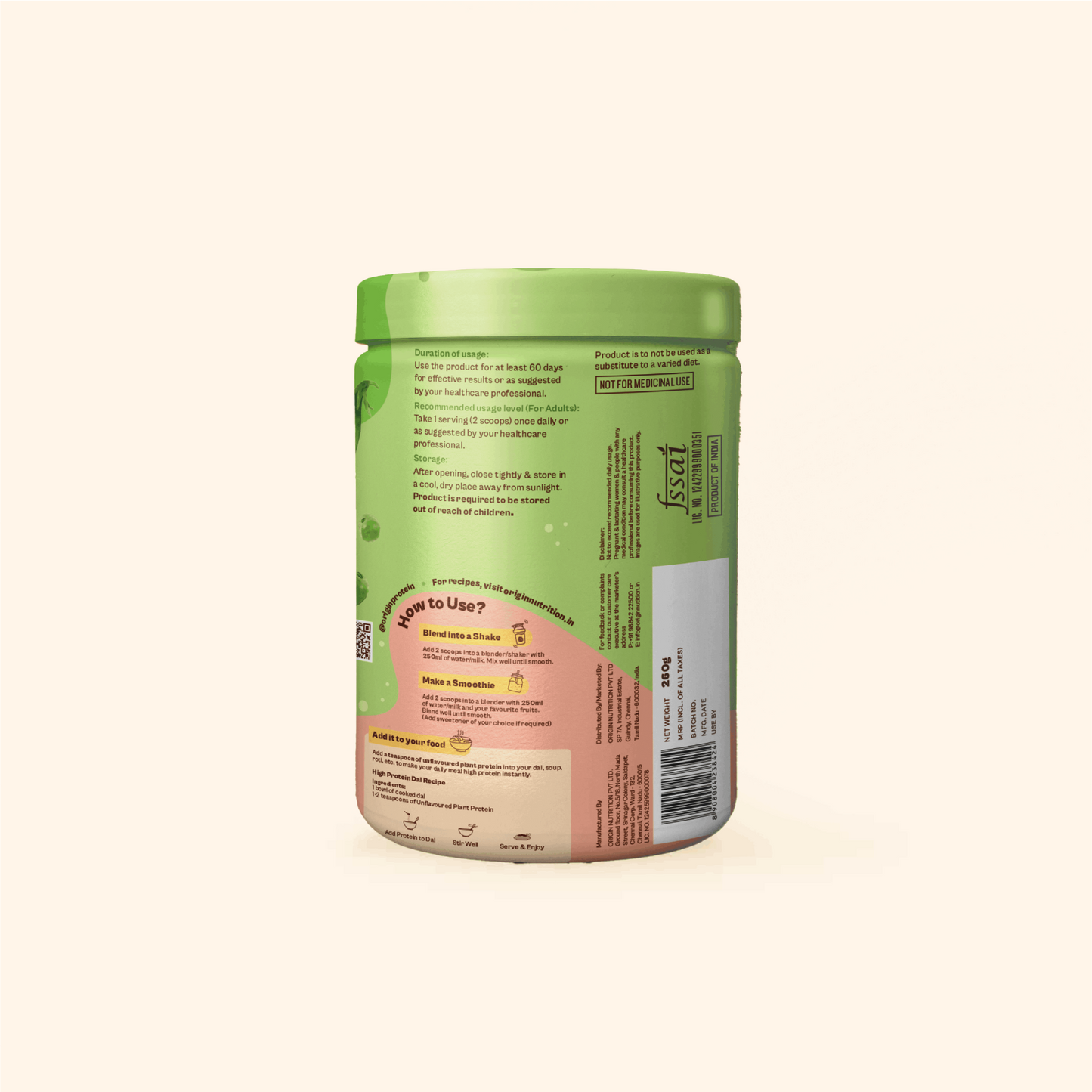 Daily Plant Protein - Classic Unflavoured (Jar)