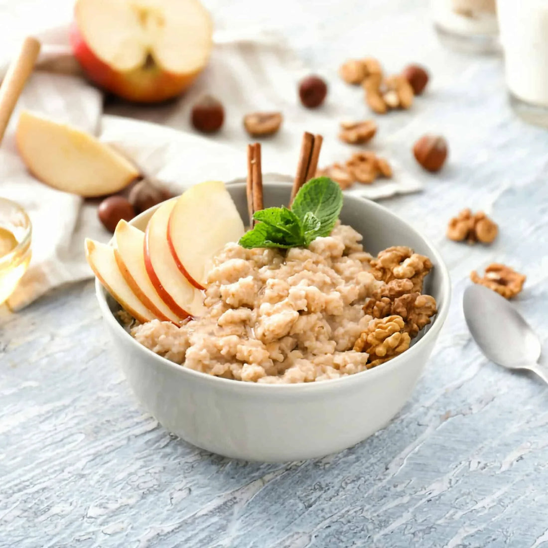 Overnight Protein Apple Pie Oats