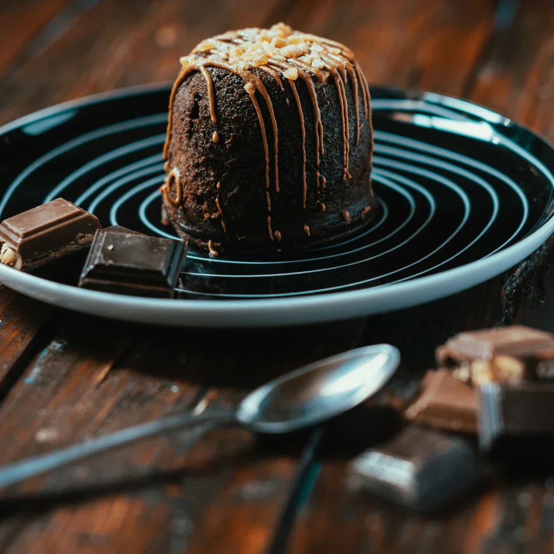 High Protein Vegan Choco Lava Cake