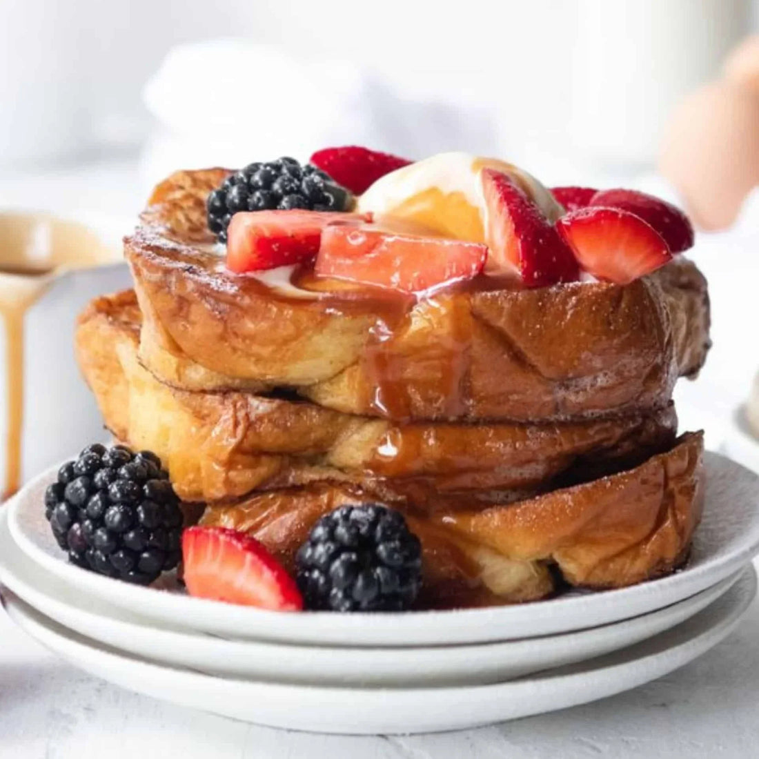 Coffee Caramel Protein French Toast