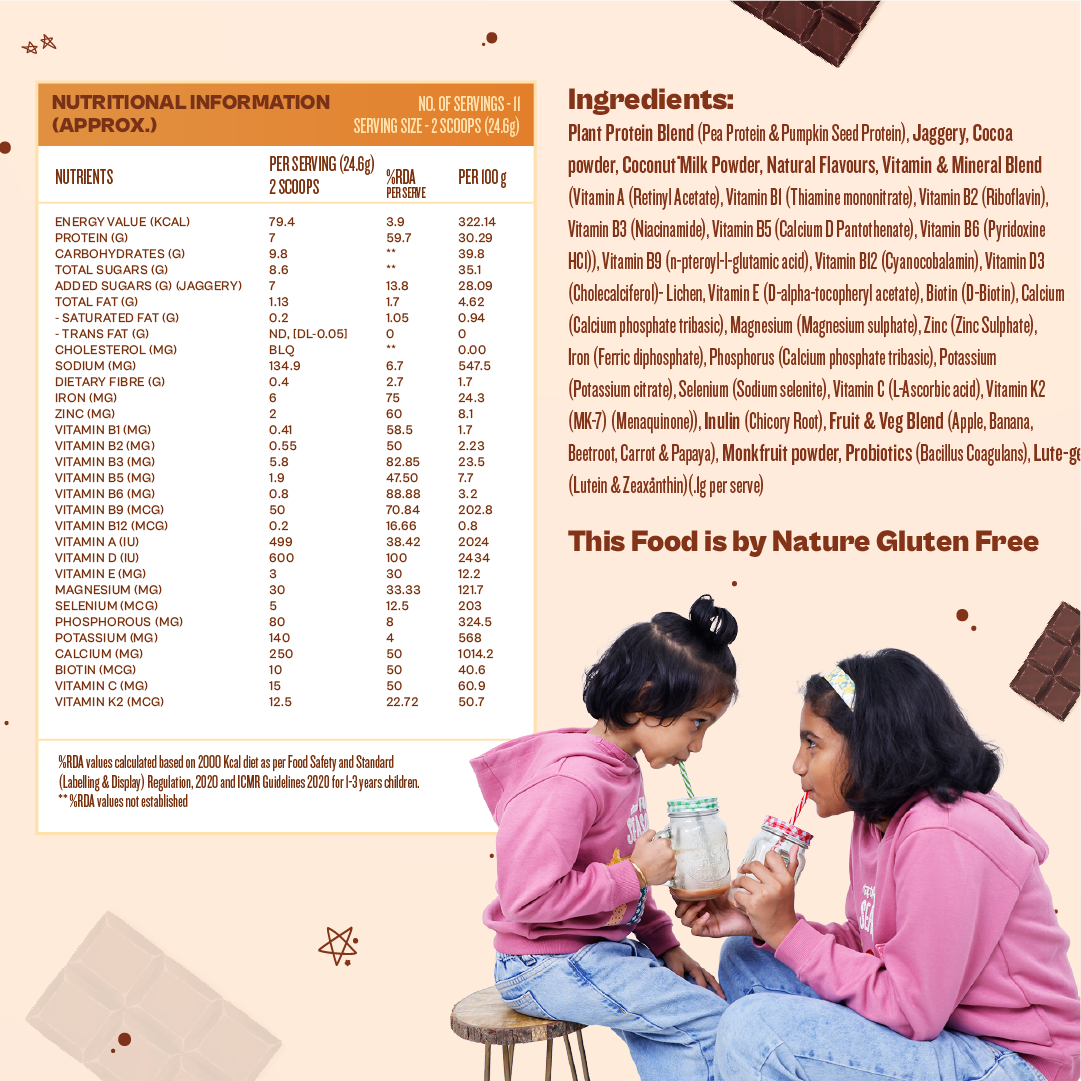 Kids Nutrition Mix - Chocolate Fudge (ages 3-6)