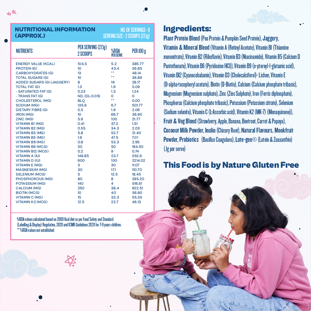 Kids Nutrition Mix - Cotton Candy Swirl (ages 7-12)