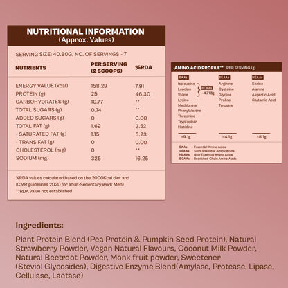 Daily Plant Protein  - Strawberry Delight (Jar)
