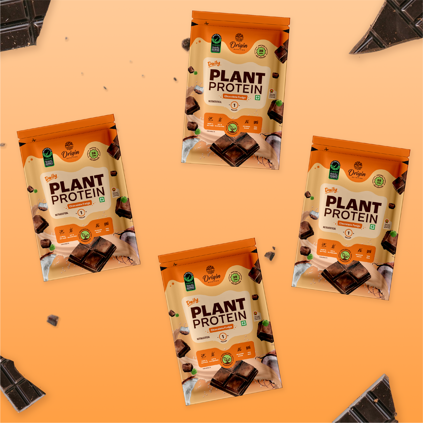 Daily Plant Protein - Chocolate Fudge Starter Pack