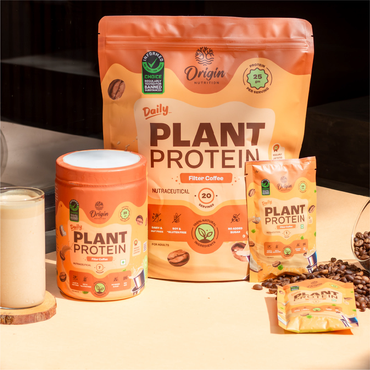 Daily Plant Protein - 31 Day Filter Coffee Combo