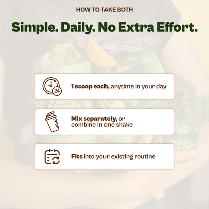 Daily Plant Protein Mango Mania & Fibre + Greens Combo