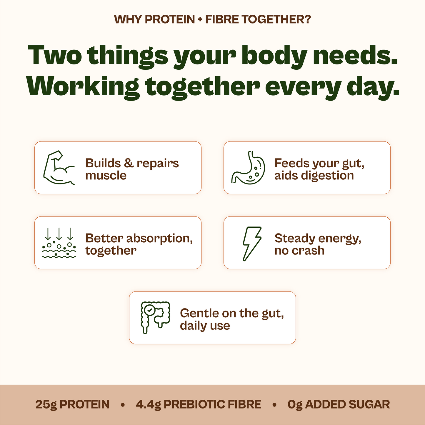 Daily Plant Protein Mocha & Fibre + Greens Combo