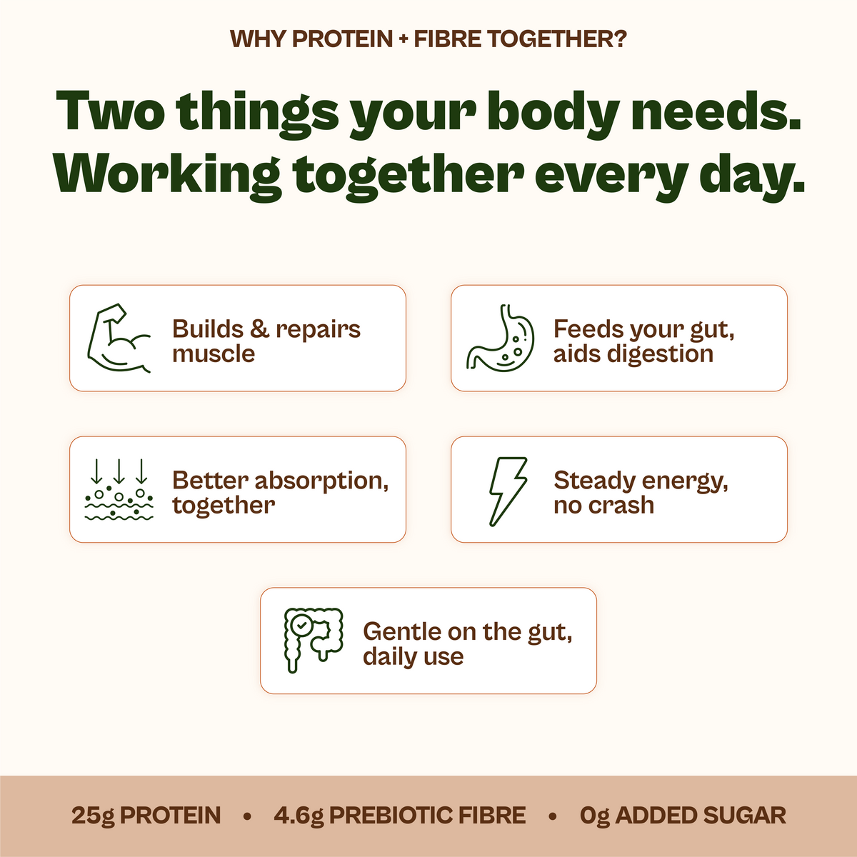 Daily Plant Protein Mocha & Fibre + Greens Combo