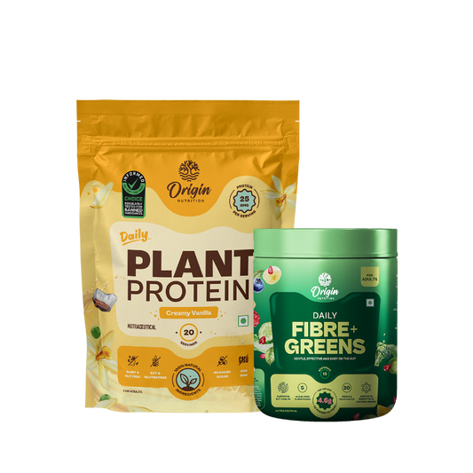 Daily Plant Protein Creamy Vanilla & Fibre + Greens Combo