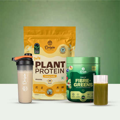 Daily Plant Protein Creamy Vanilla & Fibre + Greens Combo