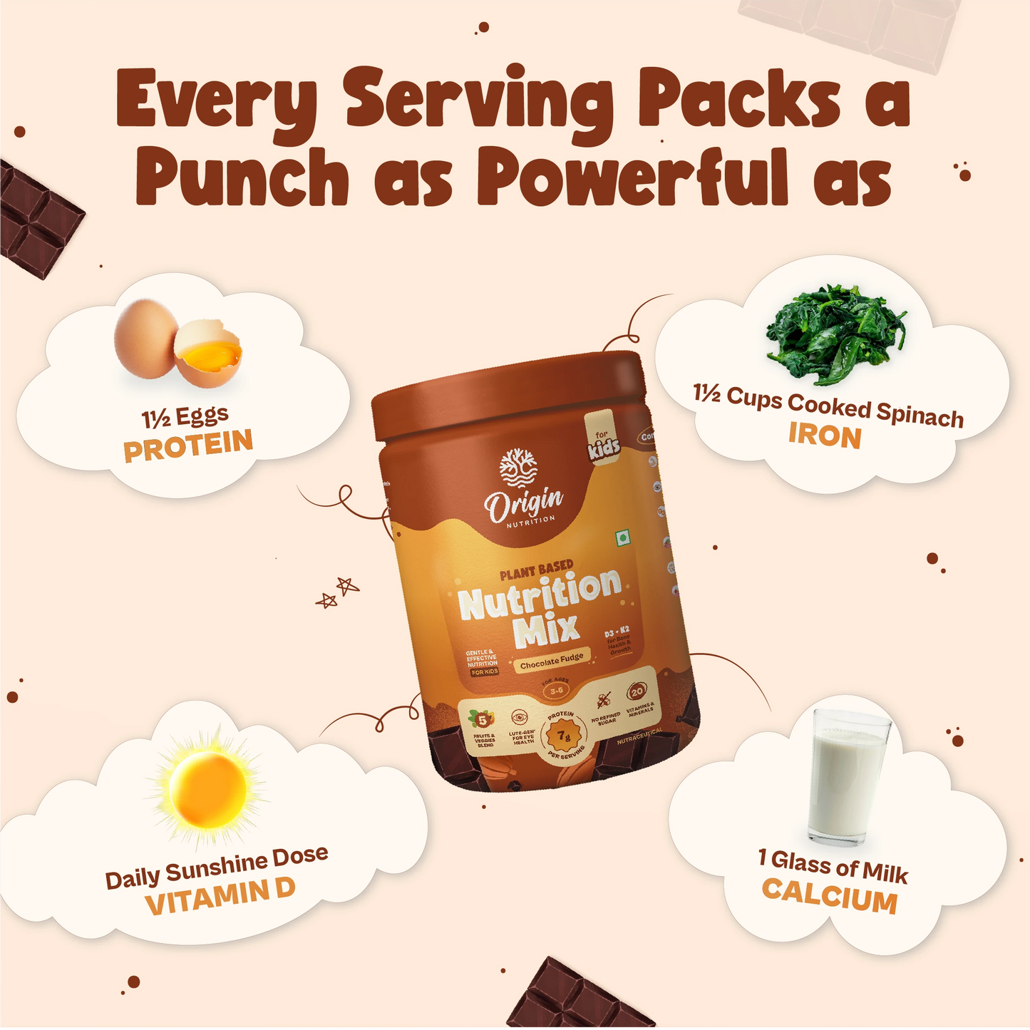 Kids Nutrition Mix - Chocolate Fudge (ages 3-6)