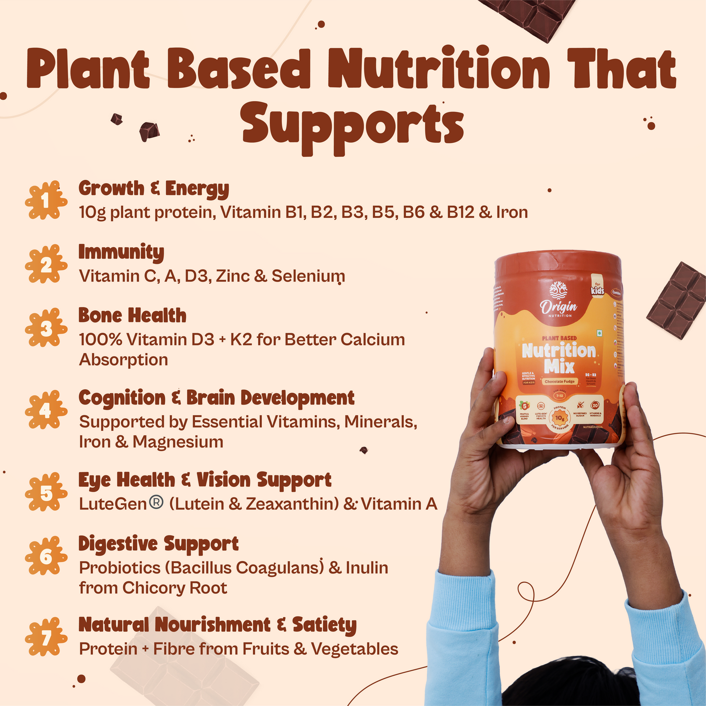 Kids Nutrition Mix - Chocolate Fudge (ages 7-12)