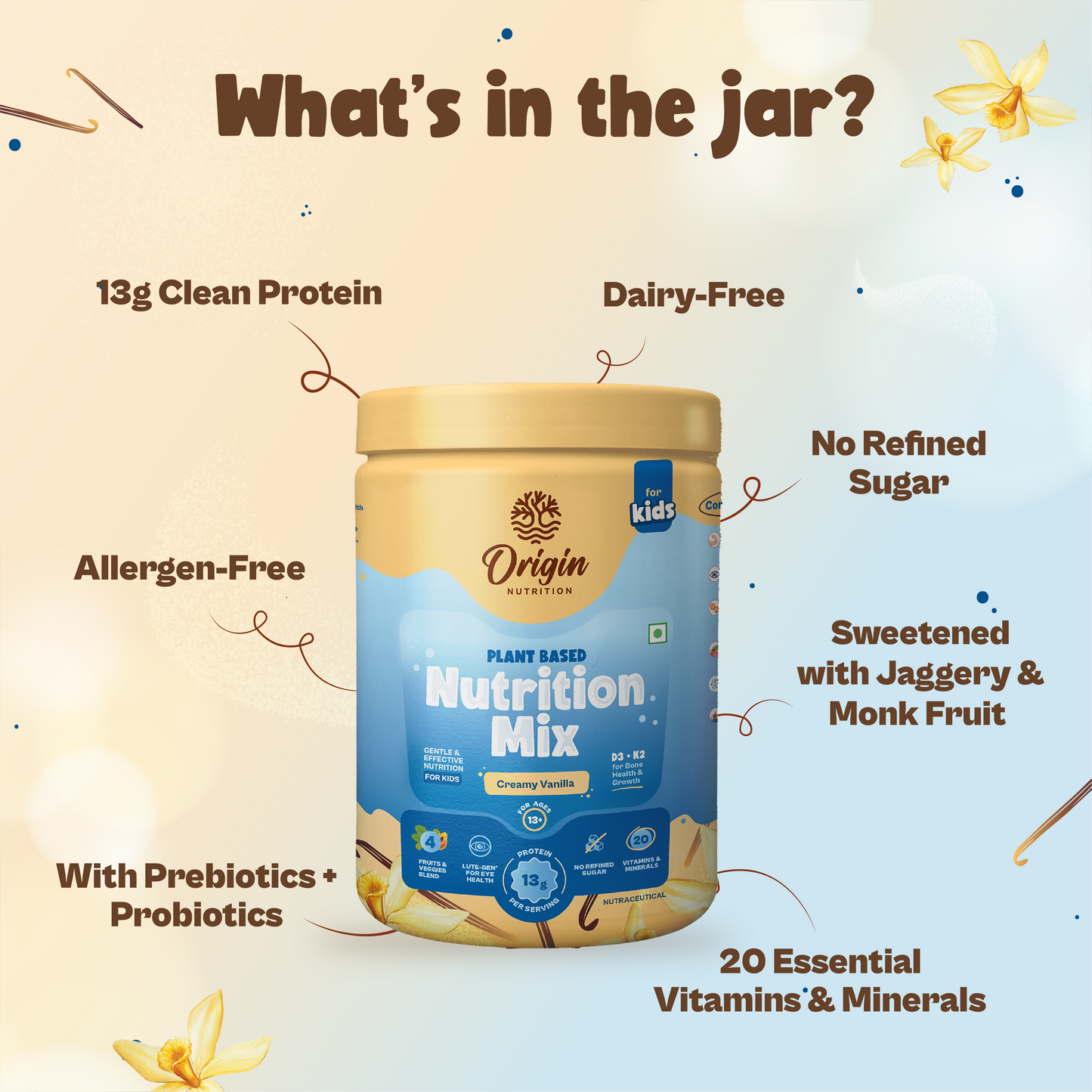 Kids Nutrition MIx - Creamy Vanilla (ages 13+)
