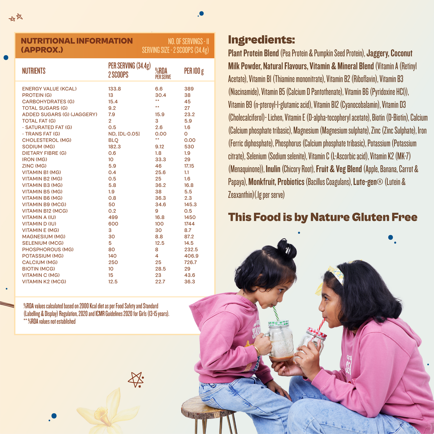 Kids Nutrition MIx - Creamy Vanilla (ages 13+)