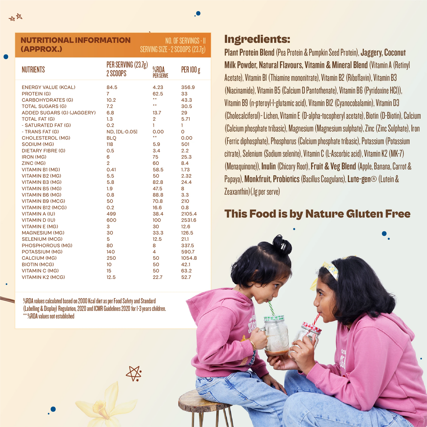 Kids Nutrition Mix - Creamy Vanilla (ages 3-6)