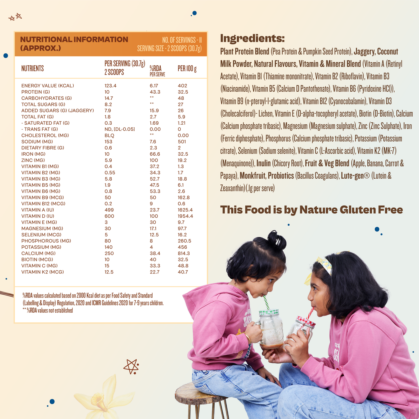 Kids Nutrition Mix - Creamy Vanilla (ages 7-12)