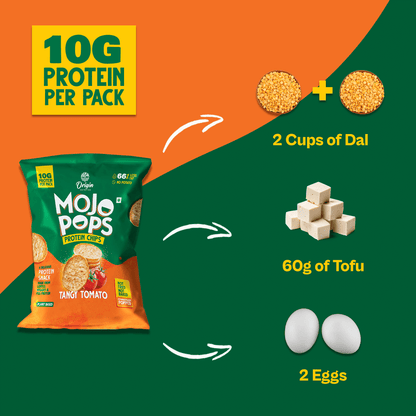 Mojo Pops Protein Chips - Tangy Tomato (Pack of 6)