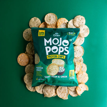 Mojo Pops Protein Chips - Sour Cream & Onion (Pack of 6)