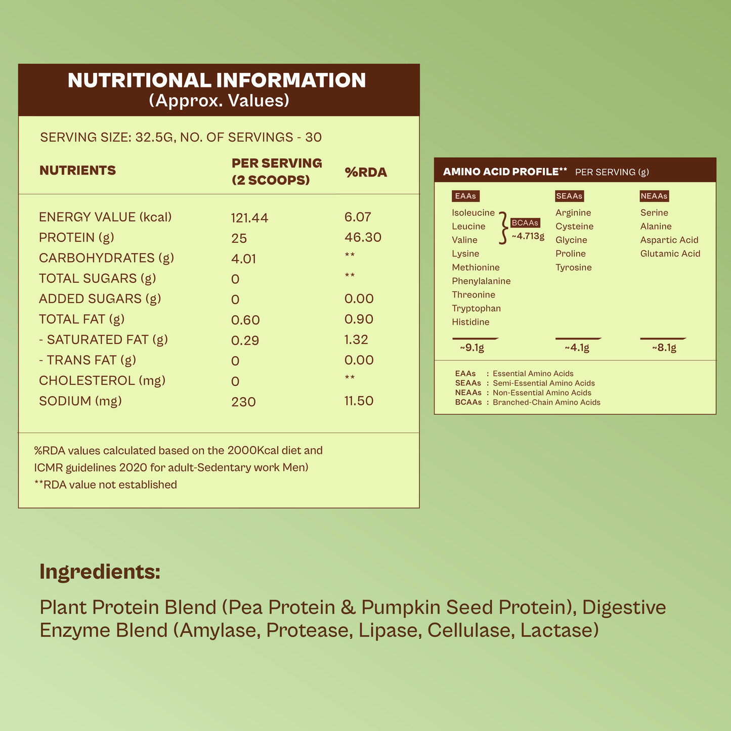 Daily Plant Protein - Classic Unflavoured