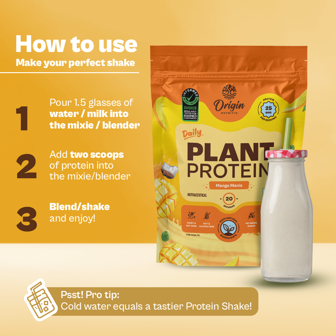 Daily Plant Protein Powder - Mango Mania