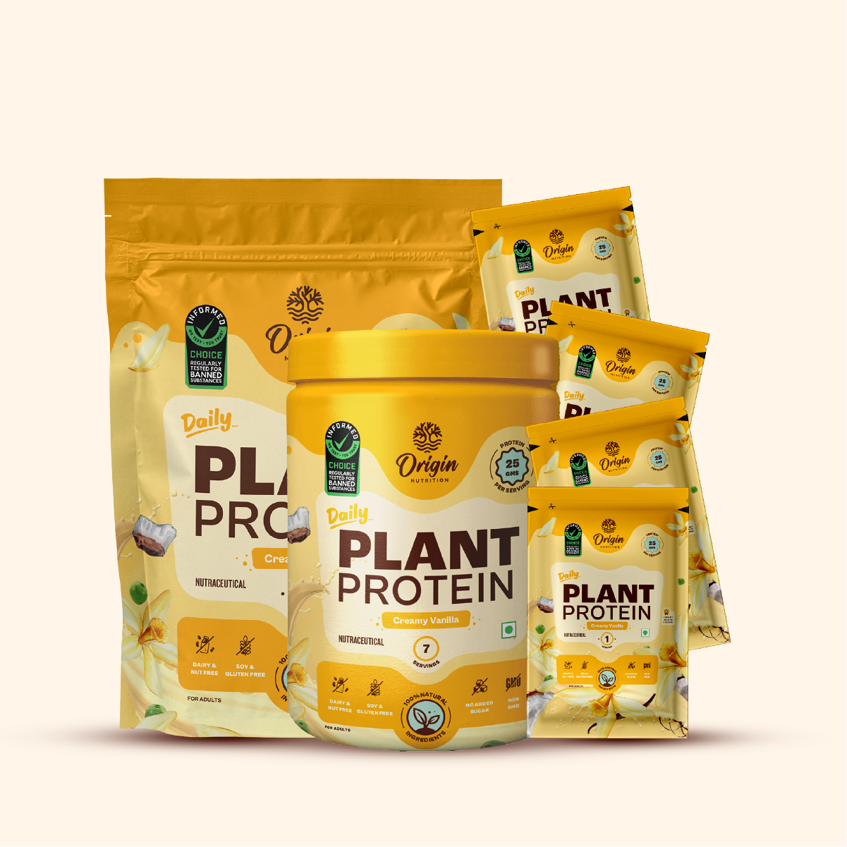 Daily Plant Protein - 31 Day Creamy Vanilla Combo