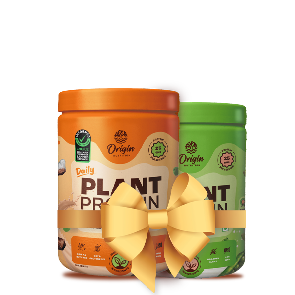 Daily Plant Protein - Combo Chocolate & Unflavored (Jar)