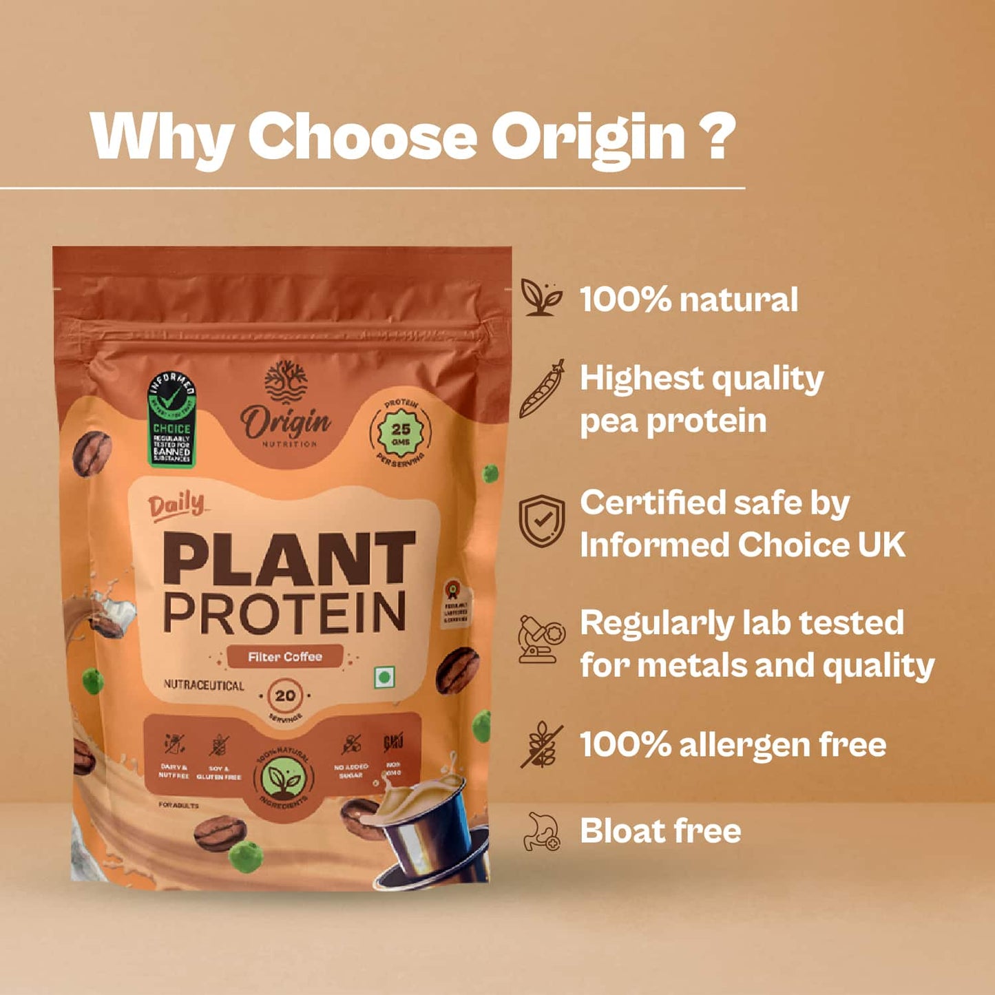 Daily Plant Protein - Filter Coffee