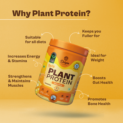 Daily Plant Protein Powder - Mango Mania (Jar)