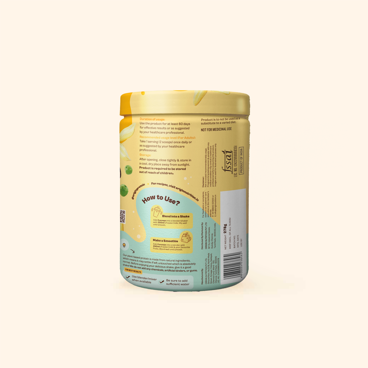 Daily Plant Protein - Creamy Vanilla (Jar)